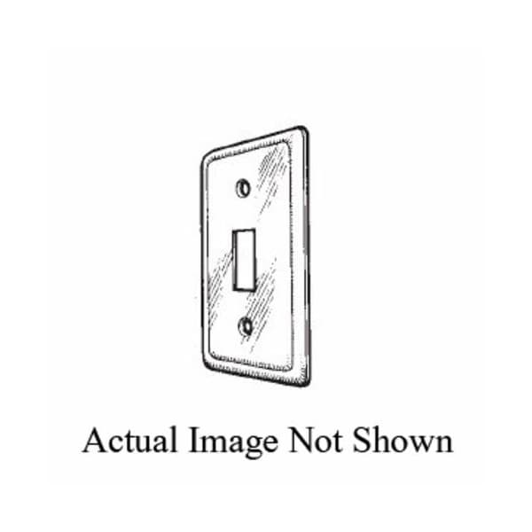 Mulberry Box Cover, 1 Gang, Galvanized Steel, Toggle Switch Cover Type 10004 - main